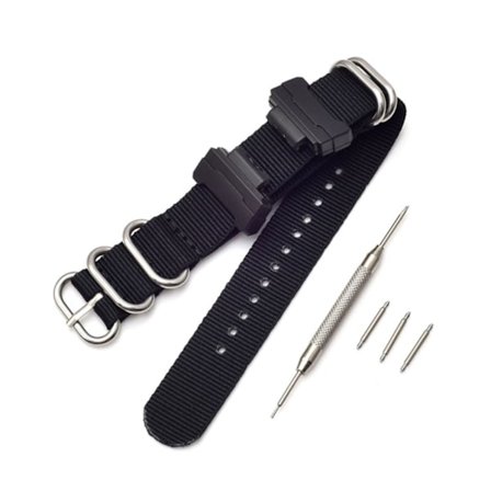 Casio G-SHOCK G-8900 / GA-110 / DW-5600 klockarmband i nylon - Svart