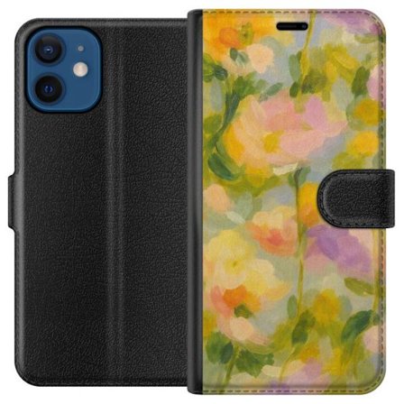 Kompatibelt Plånboksfodral till Apple Apple iPhone 12 mini Mjuka sommarblommor i drömsk pastellharmoni