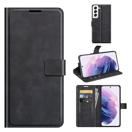 Leather Wallet Samsung Galaxy S22 Plus Black