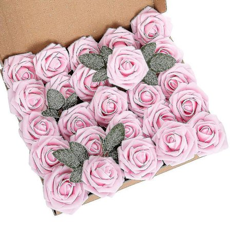 Vaaleanpunainen 25 kpl Kukka Vaahto Ruusu Ruusut Kukkapäät Varrella Diy Hääkimput Z50861