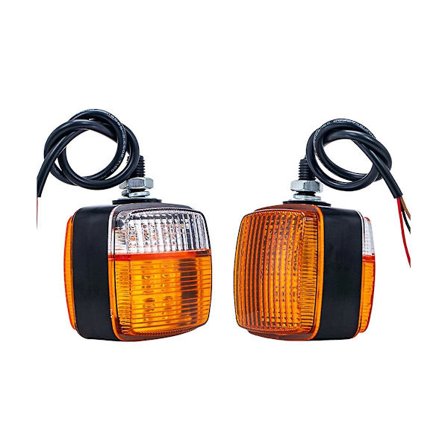 Trucklygte LED Dobbeltsidet Lille Lygte 12v Kvadratisk Drejeforlygte Parkeringslygte Re