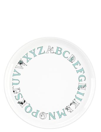 Moomin Abc Tallerken Ø 20 Cm Home Tableware Plates Dinner Plates White RIG-TIG