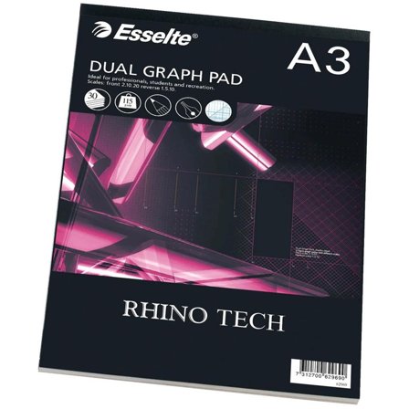 Millimeter paper A3 30 sheets 2 scales