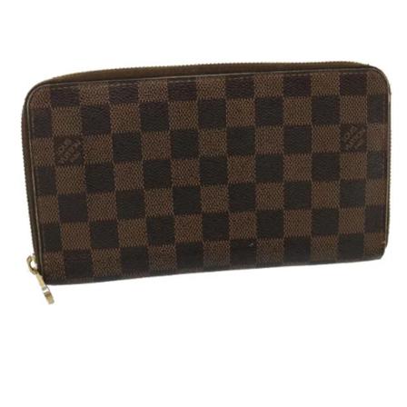 Louis Vuitton Vintage, Pre-owned Canvas Wallet Bruin, Dames, Maat:ONE Size