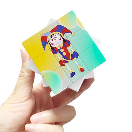 Den Fantastiske Digitale Cirkus Tredje Ordenskvadrat Magisk Kvadrat Nøglering Vedhæng Dekoration Gave 3,5 Cm