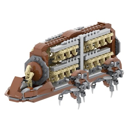 Kreativ serie MOC2104 andelegionsoldat transportkøretøj + robot lejesoldat samlebyggesæt legetøjspose