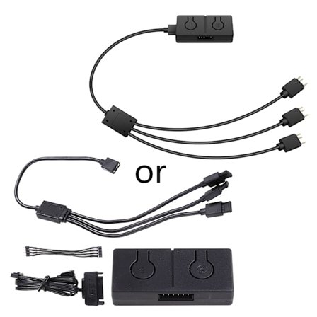 RGB Sync Switch Hub Manuel Controller 5V Til 12V 4PIn Blæser Bundkort 2 I 1