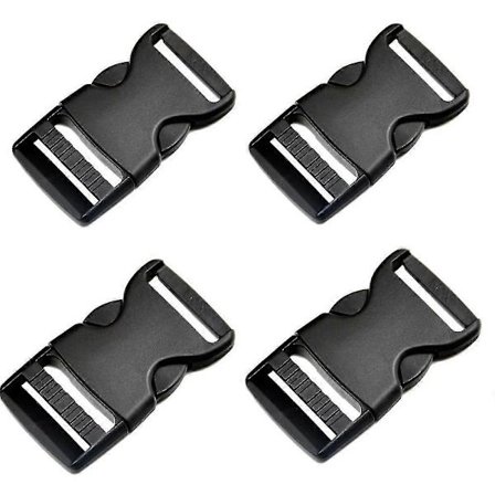 4 kpl 50 mm muovinen sivuvapautussolki säädettävä muovisolki napsautussolki laukkutarvikkeet koulu B