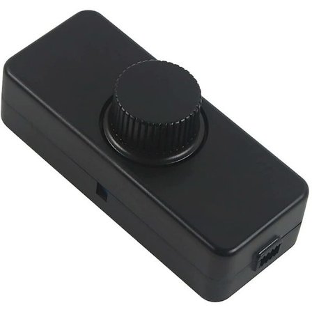 3-100W LED lysdæmper med bagkantsstyring (drejelysdæmper), bruges til dæmpbare LED'er, glødelamper, halogenlamper, 220-240V, CE-stik, sort