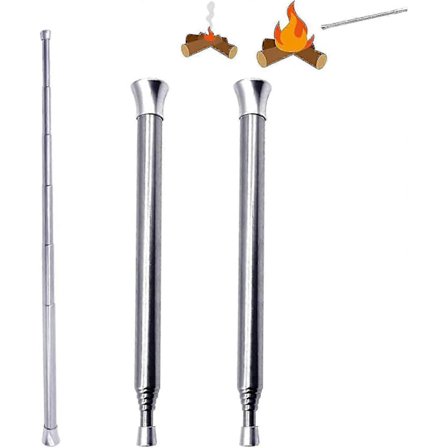 2-pakning Teleskopiske Blåserør