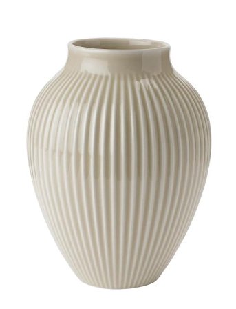 Knabstrup Keramik | Knabstrup Vase H 20 Cm Ripple Sand | H20CM