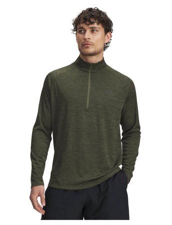 Under Armour Ua Tech Textured 1/2 Zip - Khaki green - M