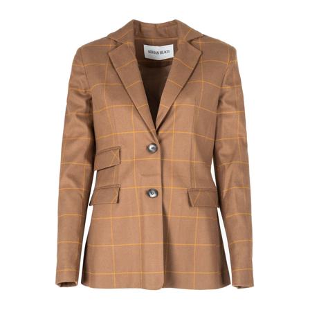 Silvian Heach, Blazers Bruin, Dames, Maat:4XS,stof