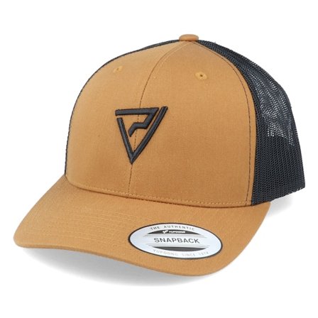 Padelville - Brun trucker Caps - Black 3D Insignia Caramel/Black Trucker @ Hatstore
