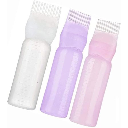 4-pack Kamm Applikatorflaska, Flaska Kamm med Graderad Skala