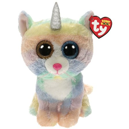 TY Beanie Boos M Heather Katt med horn flerfarget