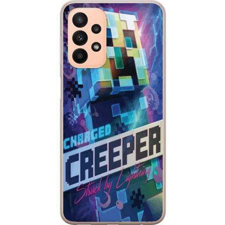 Samsung Galaxy A23 5G Gjennomsiktig deksel Minecraft Creeper