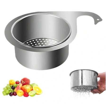 Joutsenen muotoinen ruostumattomasta teräksestä valmistettu lanka-allasviemäri keittiön jäteastia (1 kpl)