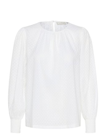 Karoca Ls Blouse White Kaffe