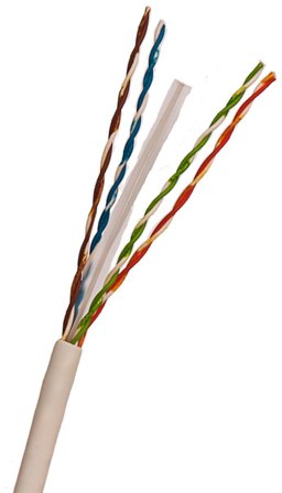 Nexans U/UTP KAT6 4P LSZH Datakabel 8 ledare + 4 kablar, Ø0,55 500 m, Anslutningsdon & kablar