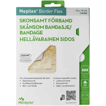 Mepilex Border Flex skumbandasje 10x10 cm 2 stk