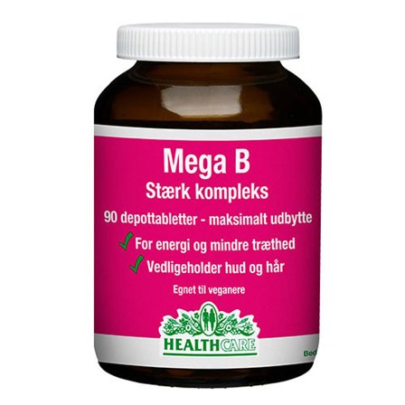 Health Care Mega B stærk kompleks, Helse & Madvarer, B-vitamin, Øvrige