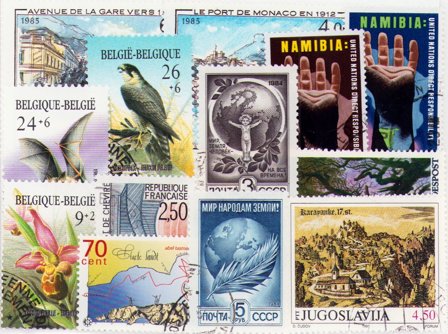 Turisme/Natur - Frimærkepakke - Stemplet