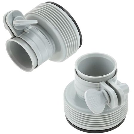 1,25" til 1,5" Type B slange adaptere til Intex pool, slange konverteringsadaptere B-sæt til opgradering af filterpumper og saltvandsanlæg (2-pakning)