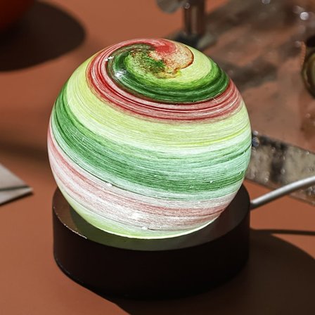 Födelsedagsmånadskonstglober nattlampa 3D-tryckt månlampa för sängbord barnrum dekorativ liten lampa