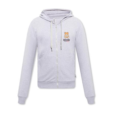 Moschino - Tröjor - Grå - Herr - Storlek: L, Herr, Storlek: L