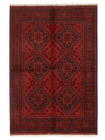 Medalionowy Mały Afgan Khal Mohammadi Dywan 133X190 Wełna