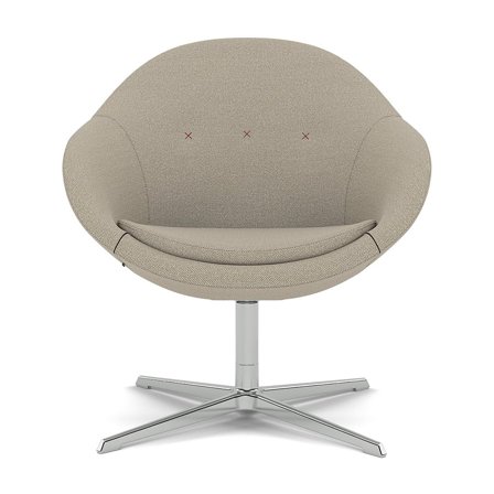 Varier Furniture Kokon Club - Brown Wool - Chrome base
