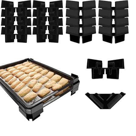 12 stk Bakkestabler Frysetørrer Bakker SORT