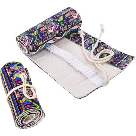 Lærred penalhus, 72 hullers penalhus, farvet penalhus Mu