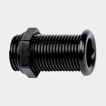 Bundprop / bundplugg båd, gennemgående, plast, Ø39 mm