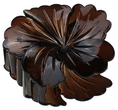 Senze Faldklemme Plast Brown, Hår, Hårpynt, Hårklemmer