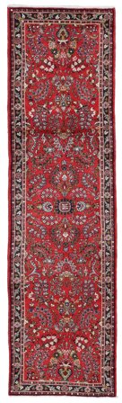 Noué À La Main Hamadan Tapis 80X298 De Laine Petit