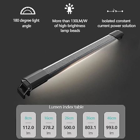 Akvarielampe til plantevækst, revfisk, vandtæt lampe