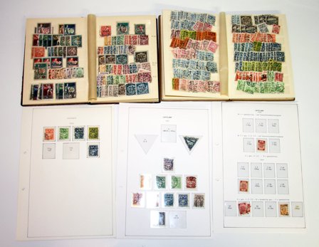 Baltiske Lande - Samling i 2 indstiksbøger og løse albumblade