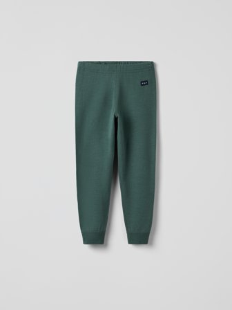 Polarn O. Pyret - Pants merino wool terry - 122|128 - Childrenswear - green
