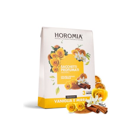 HOROMIA Sacchetti Profumati Riso Profumato Vaniglia E Mirra 3pz - Prodotti bucato