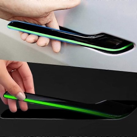 4 stk. Lysende Dørgreb Stickers til Tesla Model 3/Y Greb Glødende Beskyttende Dekaler Bil Eksteriør Sticker Tilbehør