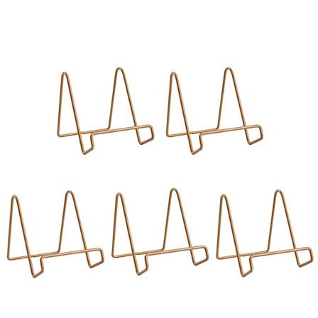 5pack Tallriksställ Bildramsställ GOLD MEDIUM