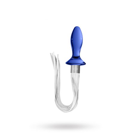 CHRYSTALINO Tail - Blue - Vuxen.se - Buttplug, stora & små butt plugg