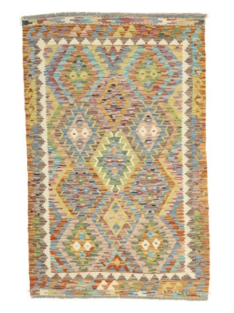 Alfombra Kilim Afghan Old Style 100X154 Marrón/Naranja (Lana, Afganistán)