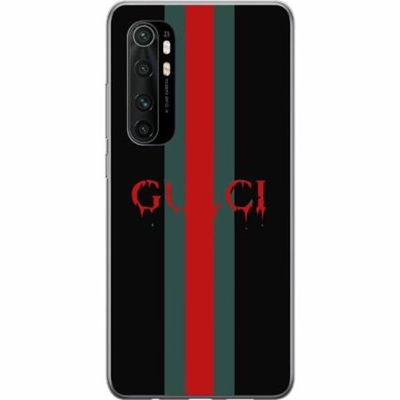 Xiaomi Mi Note 10 Lite Genomskinligt Skal Green And Red Brand