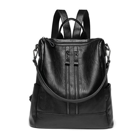 Multifunktionel dametaske, dame rygsæk, tyverisikret skoletaske, pung