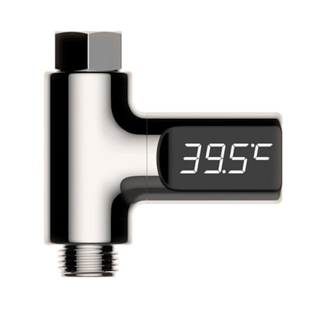 Brusetermometer LED Digital Display Babybad Vand Fahrenheit Celsius Termometer 360° Roterende Skærm til Hjem Badeværelse Køkken En betaling