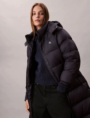 Calvin Klein Jeans Essential Midweight Long Puffer - Navy - L