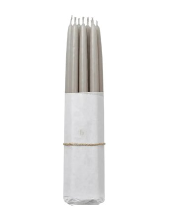 Smooth Taper Candle Grey Broste Copenhagen